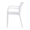 Zahradní židle plast, bílá, CT-X7029 WT