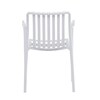 Zahradní židle plast, bílá, CT-X7029 WT