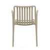 Zahradní židle plast, béžová, CT-X7029 CAP