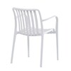 Zahradní židle plast, bílá, CT-X7029 WT