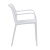 Zahradní židle plast, bílá, CT-X7029 WT