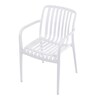 Zahradní židle plast, bílá, CT-X7029 WT