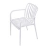 Zahradní židle plast, bílá, CT-X7029 WT