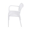 Zahradní židle plast, bílá, CT-X7029 WT