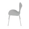Jídelní židle, šedá, plast, CT-X7034 GREY