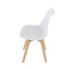 Jídelní židle, bílá, plast, CT-X7056 WT