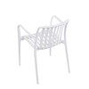 Zahradní židle plast, bílá, CT-X7029 WT