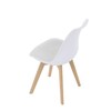 Jídelní židle, bílá, plast, CT-X7056 WT