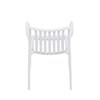 Zahradní židle plast, bílá, CT-X7029 WT