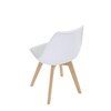 Jídelní židle, bílá, plast, CT-X7056 WT