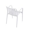 Zahradní židle plast, bílá, CT-X7029 WT