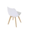 Jídelní židle, bílá, plast, CT-X7056 WT