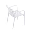 Zahradní židle plast, bílá, CT-X7029 WT