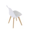 Jídelní židle, bílá, plast, CT-X7056 WT