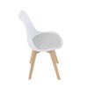 Jídelní židle, bílá, plast, CT-X7056 WT