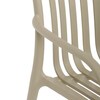 Zahradní židle plast, béžová, CT-X7029 CAP