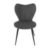 Jídelní židle, šedá, látka, DCL-1031 GREY2