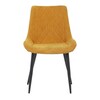 Jídelní židle, žlutá, látka, DCL-218 YEL2