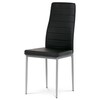 Jídelní židle, černá, ekokůže, DCL-377 BK