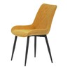 Jídelní židle, žlutá, látka, DCL-218 YEL2