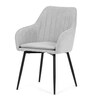 Jídelní židle, šedá, hladká látka, DCL-221 SIL2