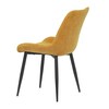 Jídelní židle, žlutá, látka, DCL-218 YEL2