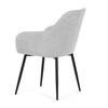 Jídelní židle, šedá, hladká látka, DCL-221 SIL2