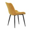 Jídelní židle, žlutá, látka, DCL-218 YEL2