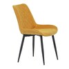 Jídelní židle, žlutá, látka, DCL-218 YEL2
