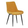 Jídelní židle, žlutá, látka, DCL-218 YEL2