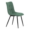 Jídelní židle, zelená, látka, DCL-193 GRN2