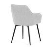 Jídelní židle, šedá, hladká látka, DCL-221 SIL2