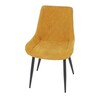 Jídelní židle, žlutá, látka, DCL-218 YEL2