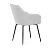 Jídelní židle, šedá, hladká látka, DCL-221 SIL2