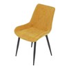 Jídelní židle, žlutá, látka, DCL-218 YEL2