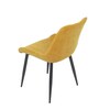 Jídelní židle, žlutá, látka, DCL-218 YEL2