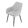 Jídelní židle, šedá, hladká látka, DCL-221 SIL2
