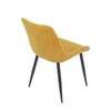 Jídelní židle, žlutá, látka, DCL-218 YEL2