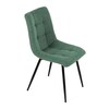 Jídelní židle, zelená, látka, DCL-193 GRN2