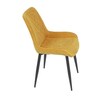Jídelní židle, žlutá, látka, DCL-218 YEL2