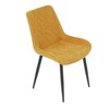 Jídelní židle, žlutá, látka, DCL-218 YEL2