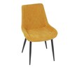 Jídelní židle, žlutá, látka, DCL-218 YEL2