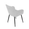 Jídelní židle, šedá, hladká látka, DCL-221 SIL2