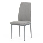 Jídelní židle, šedá, látka, DCL-379 LAN2