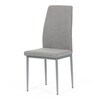 Jídelní židle, šedá, látka, DCL-379 LAN2