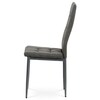 Jídelní židle, šedá, látka, DCL-397 GREY2