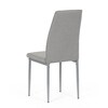 Jídelní židle, šedá, látka, DCL-379 LAN2
