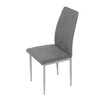 Jídelní židle, šedá, látka, DCL-379 GREY2