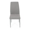 Jídelní židle, šedá, látka, DCL-379 LAN2
