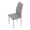 Jídelní židle, šedá, látka, DCL-379 LAN2